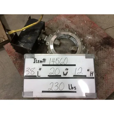 Used 12" Keystone 316 Stainless Steel Butterfly Valve