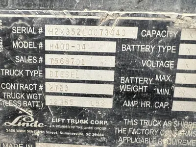 USED 2000 LINDE H40D-04