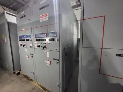 25kV 1200A 3ph Switchgear Unit w/ (2) Power Vac Breaker VB1 27.0-16-0