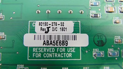 Allen Bradley 80190-278-52 SCB-M Board Rev. J 80190-278-52/12 Used