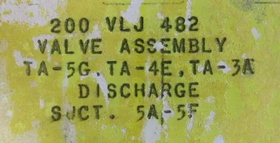 NEW GARDNER DENVER 200 VLJ 482 DISCHARGE VALVE ASSEMBLY 200VLJ482