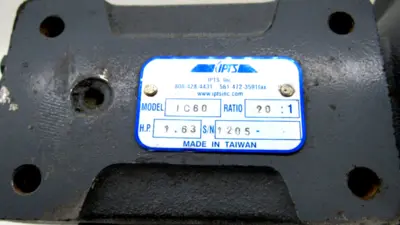 NEW IPTS IC60 GEAR REDUCER RATIO 20:1