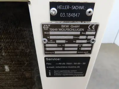 BKW WRK10/ZR40-CH2 Refrigerated Chiller Cooling Oil Chiller 480V 3Ph 60Hz