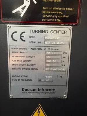 2012 DOOSAN PUMA 2600 CNC Turning Centers | Bayou Machinery (11)