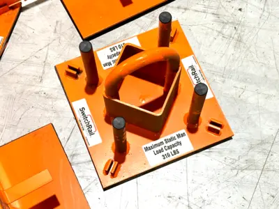 USED SWITCH RAIL SINGLE MAN NON-PENETRATING TIE-OFF ANCHOR