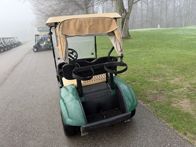 (1) 2019 E-Z-Go EFI golf cart with a Kawasaki gas engine, model 657061G01, includes canopy, fold-dow...