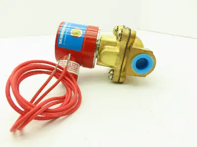 Skinner Lancer 4LD2LB5102 Solenoid Valve 2-Way NC 120V 100 PSI 3/8"NPT Hot Water