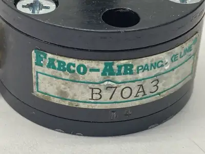 USED FABCO-AIR PANCAKE LINE COMPACT PNEUMATIC CYLINDER