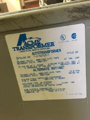 USED ACME TRANSFORMER,