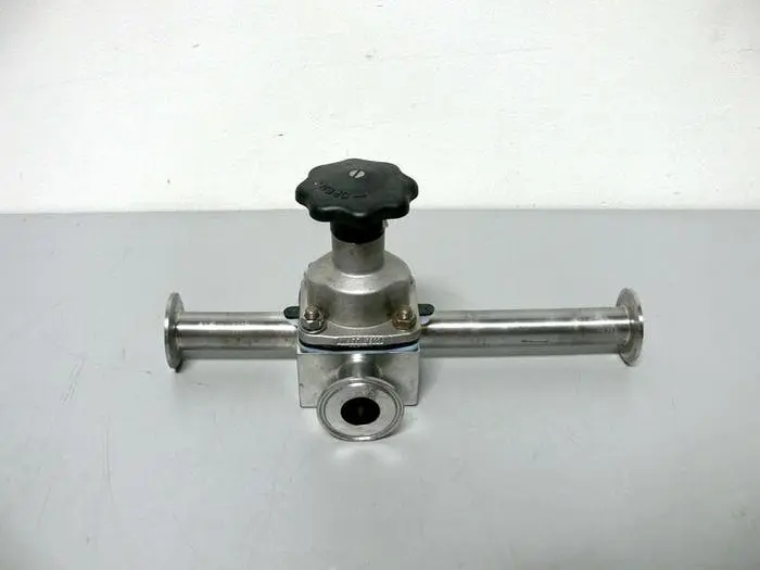 Used ITT PURE-FLO 1-316L-RA20MAX-CWP200 3-WAY 1" DIAPHRAGM VALVE Valves/Fittings California US | Equipment Lab #485376