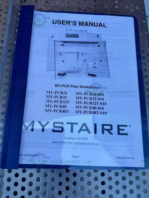 Used MYSTAIRE MY-PCR32 PCR PREP LAB STATION LAMINAR FLOW HOOD 32" CLEAN AIR Fume Hoods California US | Equipment Lab #1336301