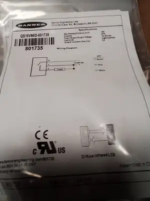 Used Banner QS18VN6D-801735 Photoelectric Sensors US | Infinity wholesale & Supply LLC #1305594