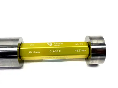Vermont Gage 191204320 STL X GO/NO-GO Trilock Assembly 49.17+mm/49.23-mm