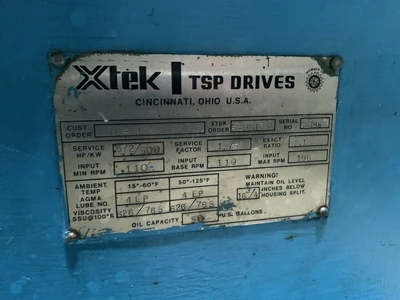 1,000 kW Hydro-Electric Generating System; MFG 1985 by Teledyne / Louis-Allis