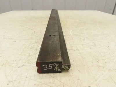 Press Brake Die 35-1/2" Long 90° V 5/16" W 3/16" D 1-3/4" H 1/2" Tang