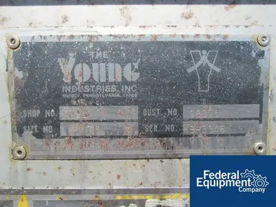 USED Young Industries 75 Cu Ft Young Ribbon Blender, S/S