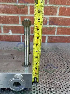 USED MILLIPORE STAINLESS STEEL PELLICON FILTER HOLDER W/ 1" SANITARY FITTING