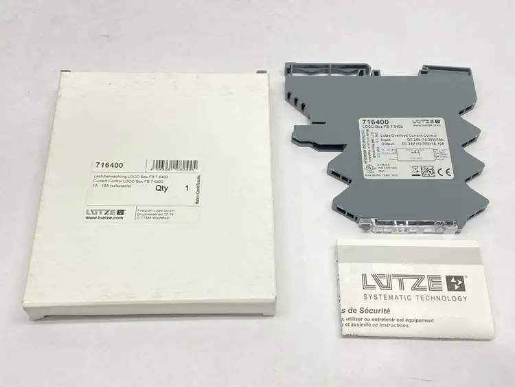 Used LÜTZE LOCC-BOX-FB 7-6400 ELECTRONIC CIRCUIT BREAKER 1-10A Circuit Breakers | Maverick Industrial Sales #1104647