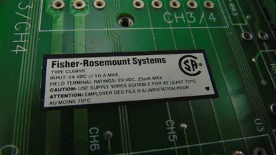 Fisher Rosemount CL6895X1-A1 Smart Device Input Panel 12P0247X032 Rev. C Used