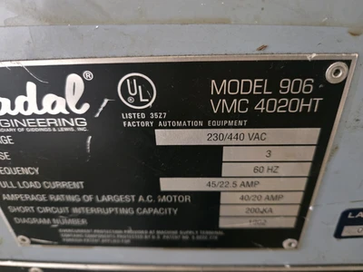 USED 1997 FADAL VMC-4020HT