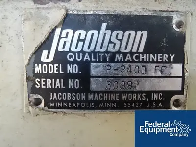USED Jacobson Jacobson Full Circle Mill, Model P-240D-FF, C/S, 60 HP
