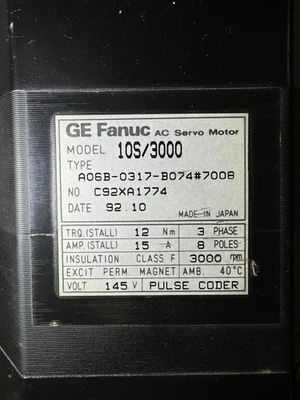 FANUC _UNKNOWN_ Servo Motor | Shelby Machinery LLC (2)