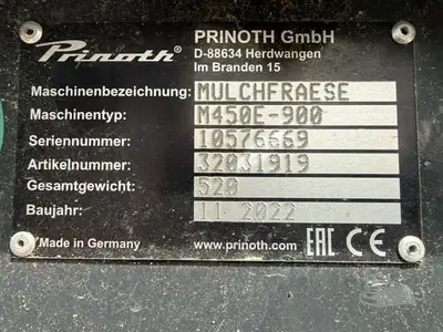 New | in-Stock PRINOTH M450E-900/73CC Forestry Grinders South Carolina US | National Equipment Dealers #1422890