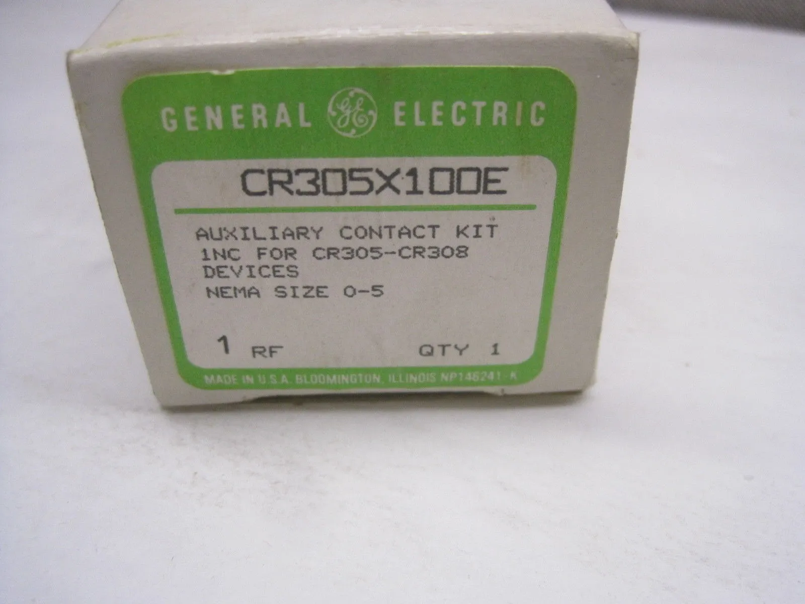 NEW GENERAL ELECTRIC CR305X100E AUXILIARY CONTACT KIT