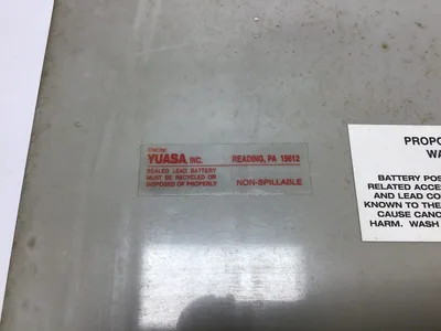 Yuasa NP18-12B Valve Regulated Sealed Lead Acid Rechargeable Battery 12V 17.2Ah