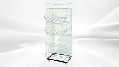 5 layer Grid Shelf Shelves Retail Display 20*19*55 -various sizes available - SEE VIDEO