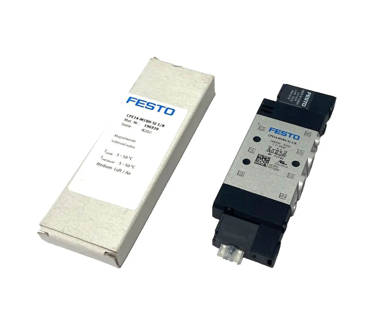 New | in-Stock Festo 196939 Solenoid Valves Michigan US | Maverick Industrial Sales #1392231
