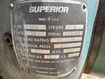 USED WHITE SUPERIOR MW-64