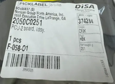 NEW DISA PCU2 INTERFACE CARD 2050C0251 95266960