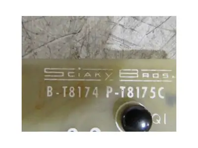 Sciaky Bros B-T8174 P-T8175C P-T8173C Filament Control