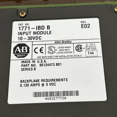 USED Allen-Bradley 1771-IBD