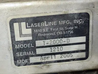 USED 2005 LASERLINE T-2000-D