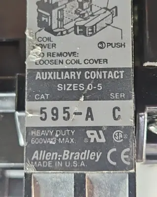 Allen Bradley 500F-BOD930/C Size1 Nema Starter Loc4B47