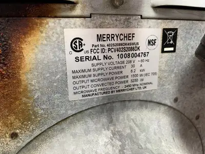 Used Merrychef Used Merrychef 402S High-Speed Accelerated Cooking Countertop Oven 220V Electric Ovens Illinois US | Falcon Restaurant Supply #1376210