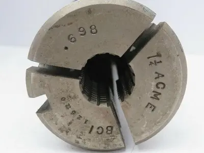 ACME Serrated Grip Collet .698" x 1-1/4" Round BCI 12520  Lot of 2