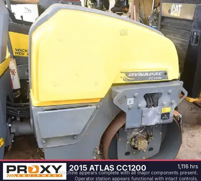 Used 2015 ATLAS CC1200 Tandem Rollers Florida US | Proxy Equipment #1385331