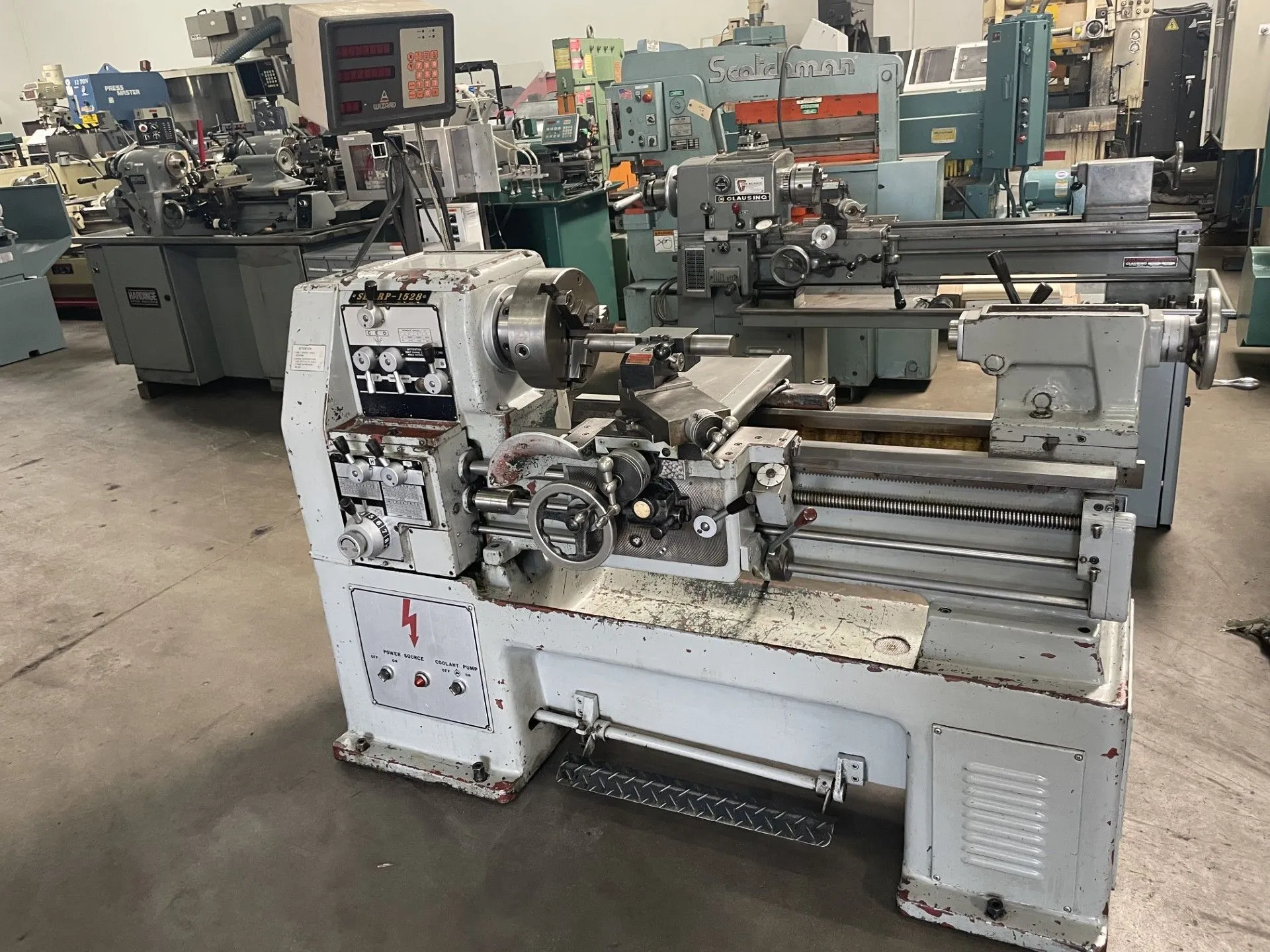 Used SHARP 1528 Engine Lathes California US | Wheeler Machinery Sales #1361967