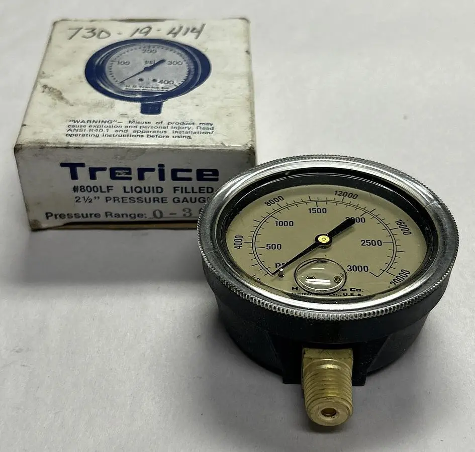 New | in-Stock TRERICE 0-3000 Universal Pressure Meters | Surplus Asset Holdings #1219463