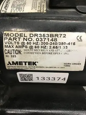 USED EG&G ROTRON DR353BR72