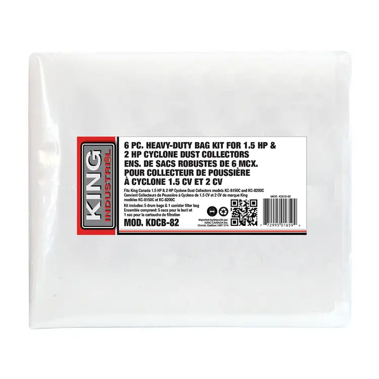 New | in-Stock KING CANADA KDCB-82 Dust Collectors British Columbia CA | Lenmark #272768