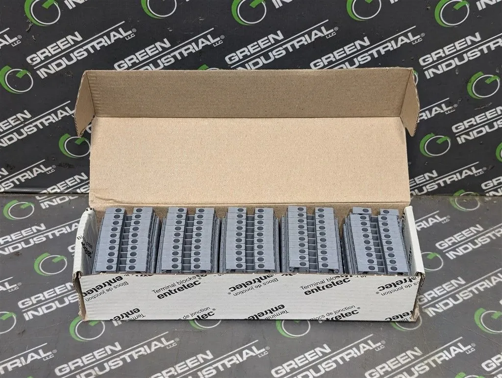 Box of 50 ABB 1SNA115116R0700 Feed-Through Spring Clamp Terminal Blocks 30A New NIB