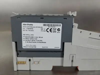 USED Allen-Bradley 1734-8CFG/C 24VDC Sink In Source Out Module w/1734-MB Base