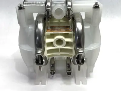 USED WILDEN AIR OPERATED DOUBLE DIAPHRAGM PUMP 1/2" P1/PPPPP/TNU/TF/KTV