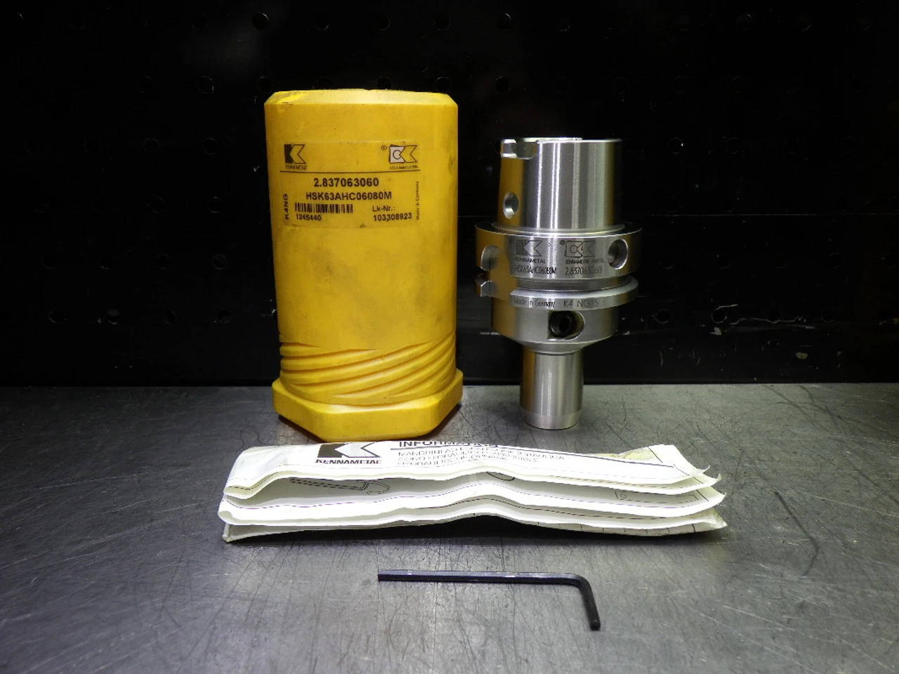 Kennametal HSK63A 6mm Hydraulic Tool Holder 80mm Pro HSK63AHC06080M (LOC783A)