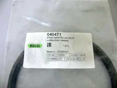 USED BUCHI 040471 VESSEL SEAL - VITON SEAL FOR PRODUCT COLLECTION VESSEL