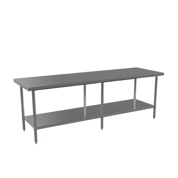 New | in-Stock Atosa New Atosa ST3684EC 84" x 36" Stainless Steel Work Table Preparation Tables Illinois US | Falcon Restaurant Supply #1373664